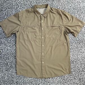 White Sierra Kalgoorlie short sleeve button down ventilated shirt